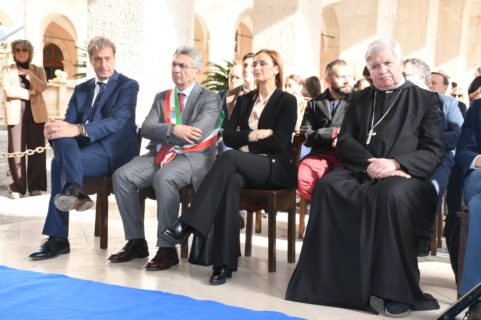 Acampora, Sindaco di Cassino, Elena Palazzo e Abate di Montecassino